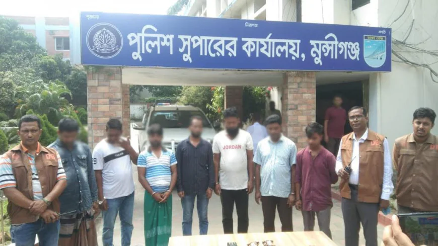 7 Members of Easy-Bike Theft Gang Arrested in Munshiganj
