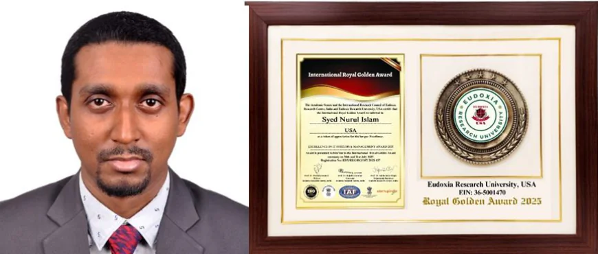 Engr. Syed Nurul Islam receives Excellence in ITSystems &Management Award-2025