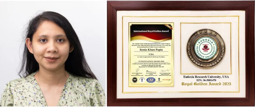 Sonia Khan Papia receives IT Excellence Award-2025