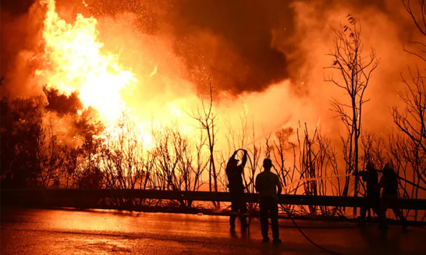 Thousands Fight Greece Wildfires Amid Europe Heatwave