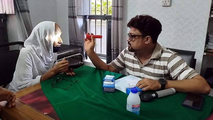 Free Eye Care Camp Organized in Narail