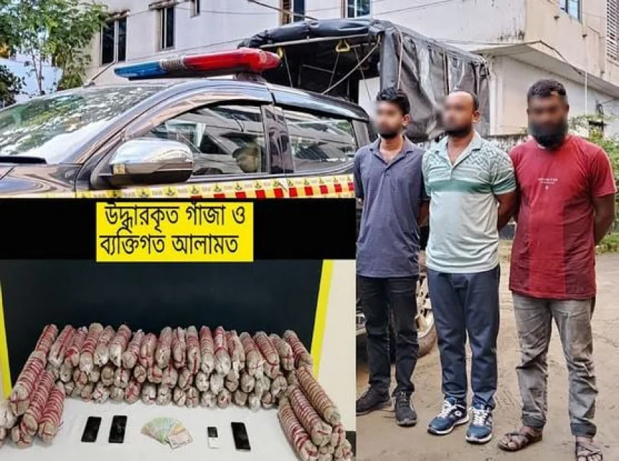 RAB Nabs 3 Drug Peddlers, Recovers 35 Kilos of Ganja