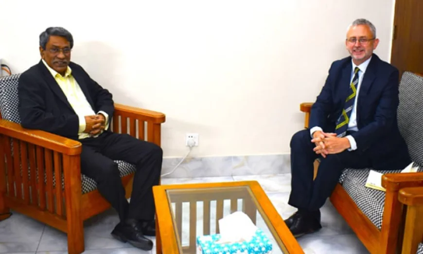 EU Ambassador Miller Meets Professor Ali Riaz