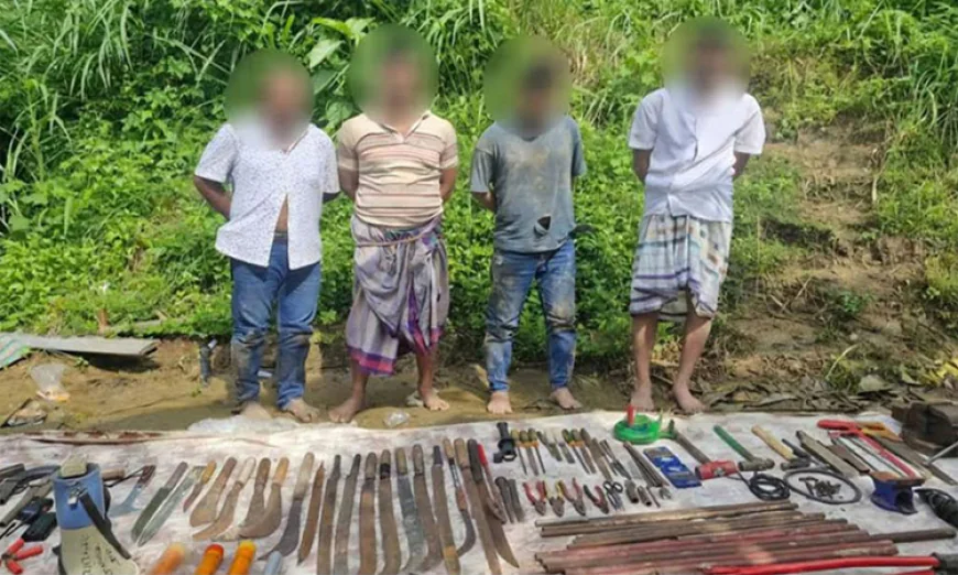 Illegal Arms Factory Busted in Chattogram, 4 Arrested