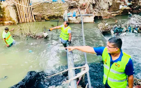 Canal cleaning program in Darussalam  On occasion of BNP's 47th  founding anniversary