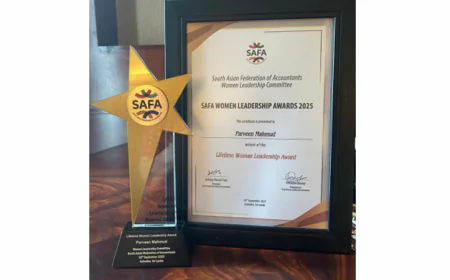 Parveen Mahmud honored with SAFA Lifetime Woman Leadership Award