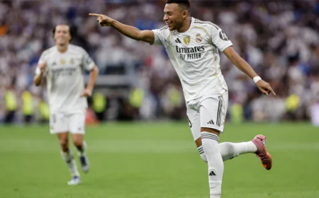 Mbappé Strikes as Real Madrid Sink Espanyol