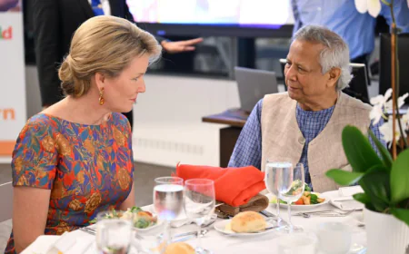 Belgium’s Queen, Former UK PM Meet California Officials