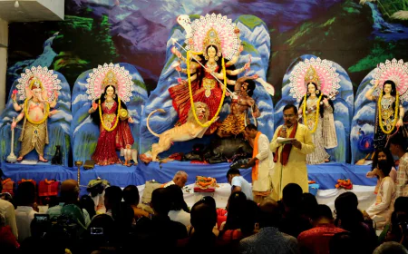 Durga Puja: Maha Saptami Celebrated with Grandeur and Décor