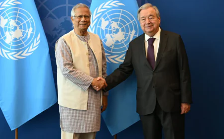 UN chief commits full support to Bangladesh’s democratic transition