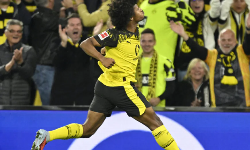 Adeyemi fires Dortmund past Wolfsburg, Burke hat-trick sinks Frankfurt