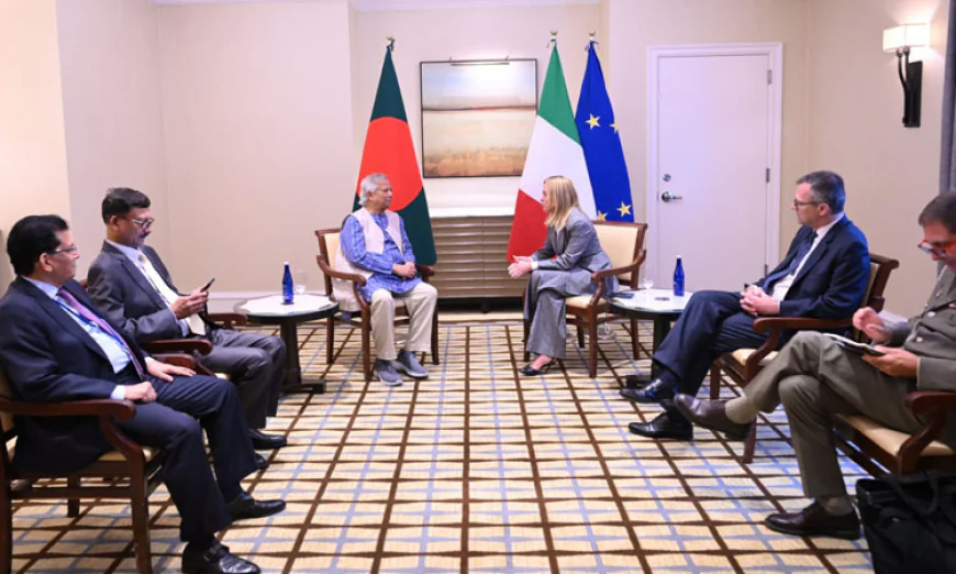CA, Italian PM hold talks on safe migration for Bangladeshis