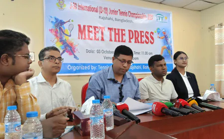 International Tennis Tournament to Begin in Rajshahi Tomorrow