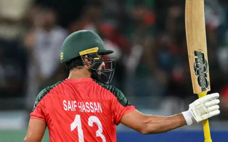Saif Attains Career-Best T20 Rankings