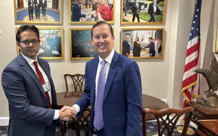 Lutfey Siddiqi holds talks with US Special Envoy Sergio Gor in Washington, DC