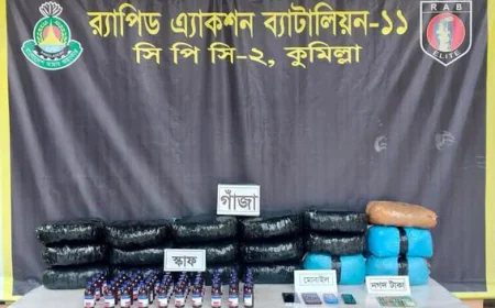 Three arrested in Cumilla with 44 kg of hemp