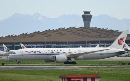 Air China Flight Diverted to Shanghai After Cabin Battery Fire