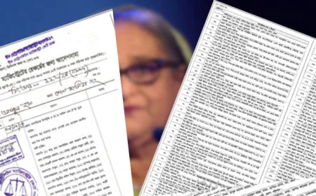 Notice Issued Against 261 Fugitives, Including Hasina, in Sedition Case