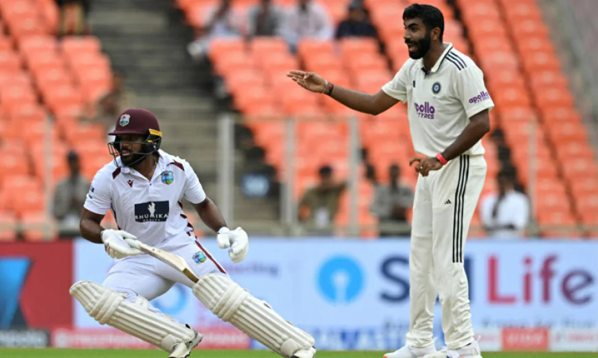 Siraj shines as West Indies slump to 90-5 in first India Test