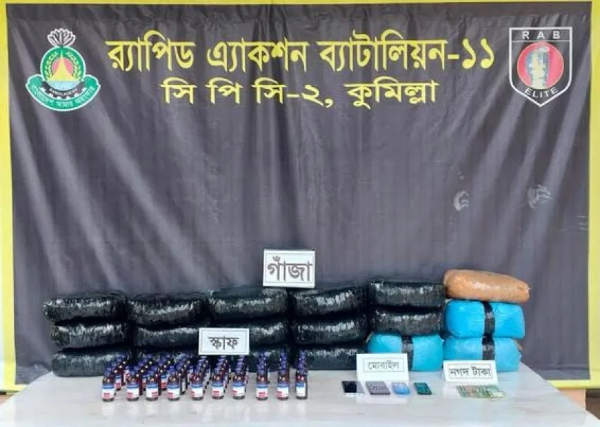 Three arrested in Cumilla with 44 kg of hemp