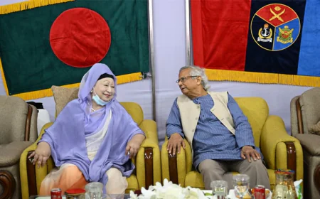 Prof Yunus in meeting with BNP Chairperson Khaleda Zia