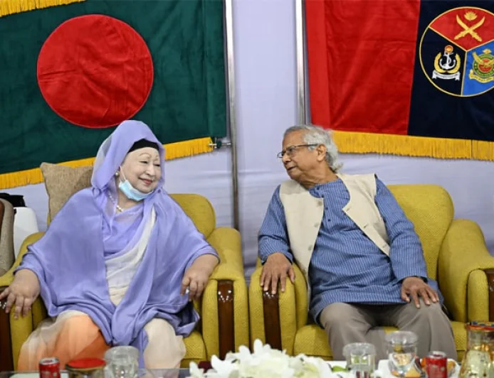 Prof Yunus in meeting with BNP Chairperson Khaleda Zia