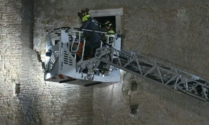 Worker killed as medieval tower partially collapses in Rome