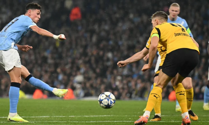 Foden in top form as Man City thrash Dortmund
