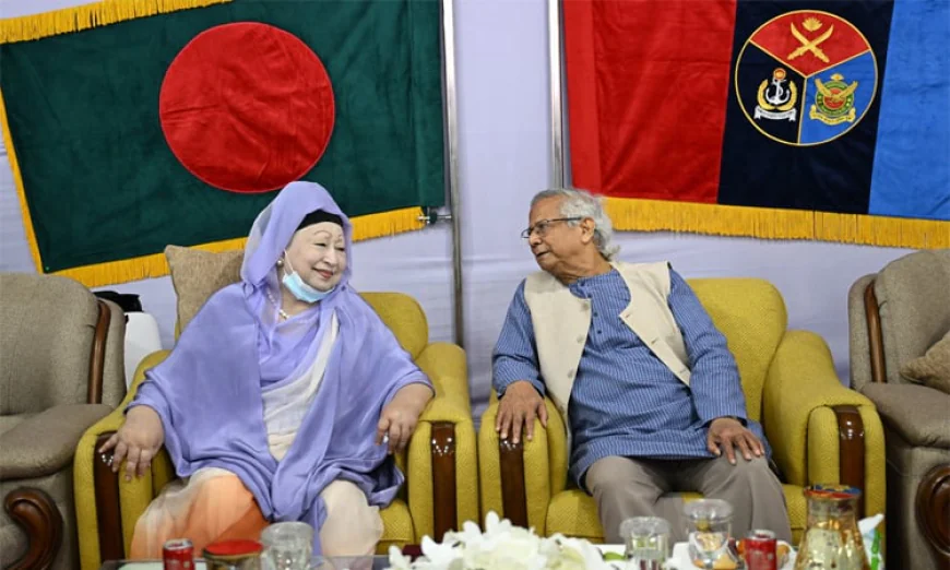 Prof Yunus in meeting with BNP Chairperson Khaleda Zia