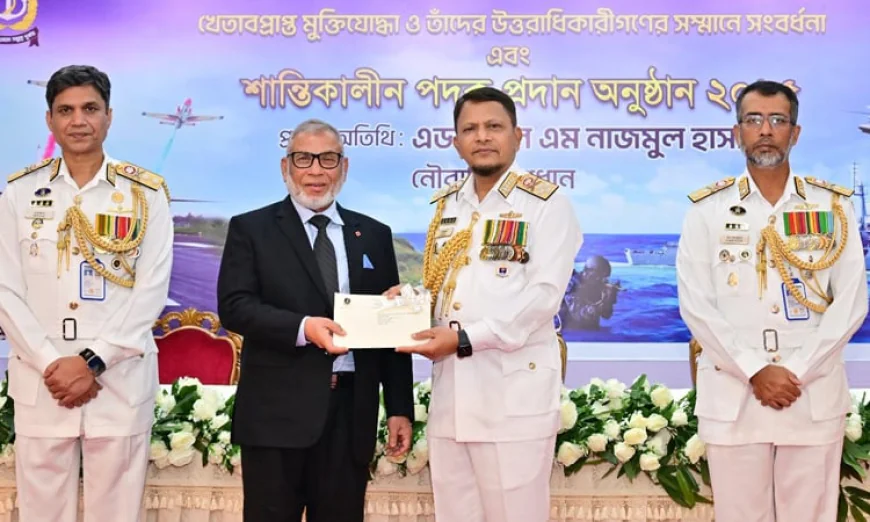 Armed Forces Day: Navy recognizes freedom fighters and awards peacetime medals