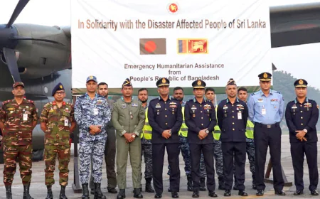 Emergency Assistance from Bangladesh Reaches Cyclone-Affected Sri Lanka