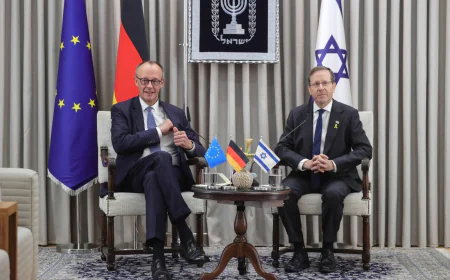 In Jerusalem, Merz Reaffirms Germany’s Support for Israel