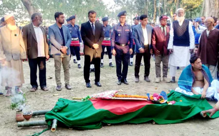 Slain Freedom Fighter Yogesh Chandra Roy Honoured with State Farewell