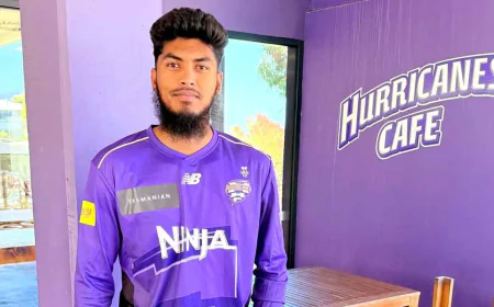 Rishad poised for Big Bash debut with Hobart Hurricanes