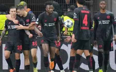 Grimaldo secures late draw for Leverkusen against Newcastle