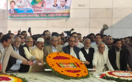 Mass Tribute Paid at Ziaur Rahman’s Grave on Victory Day