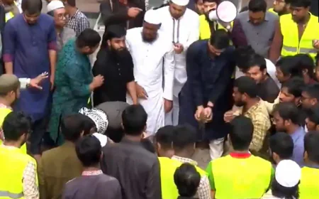 Shaheed Hadi Laid to Rest Next to Kazi Nazrul at DU; State Mourning Declared