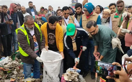 BNP takes initiative to clean up ‘July 36 Expressway’ venue