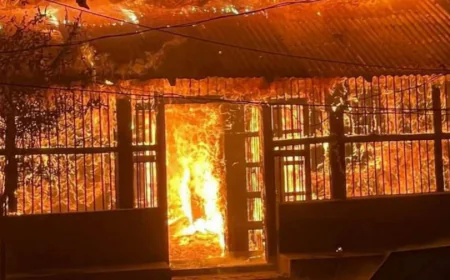 Fire Destroys 10 Houses in Chattogram