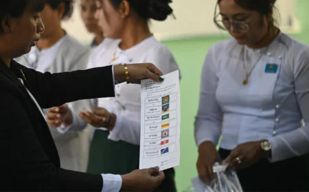Myanmar Pro-Military Party Claims Victory in Junta-Run Poll
