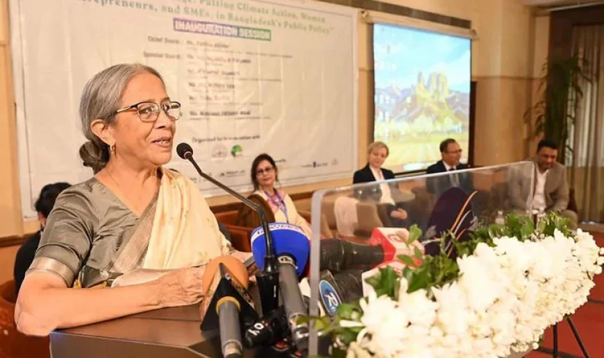 Farida Akhtar Urges More Funding for Women Entrepreneurs to Tackle Climate Risks