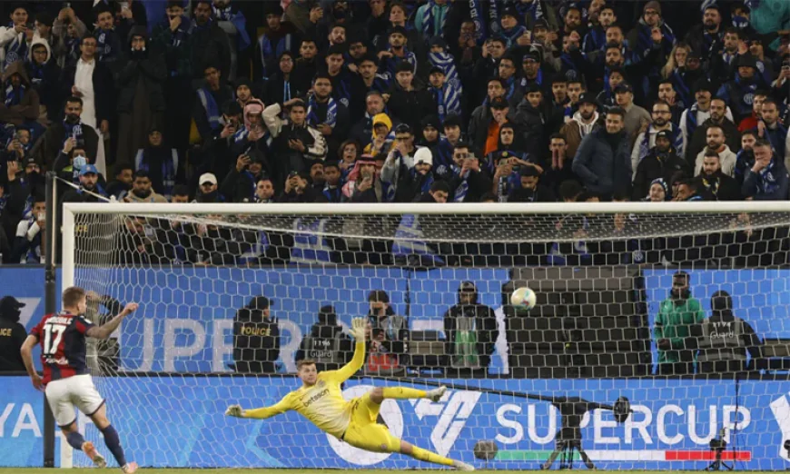 Bologna beat Inter on penalties to reach Italian Super Cup final