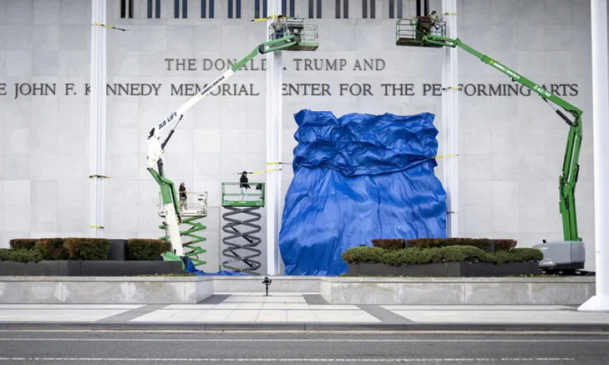 Trump’s Name Restored on Kennedy Center Facade a Day After Removal