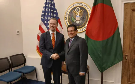 Khalilur Rahman Meets US Trade Representative Jamieson Greer in Washington