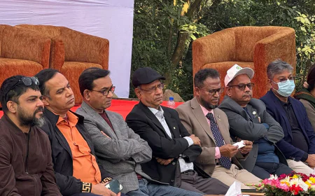 RAJUK Chairman Meets Local Residents Near Jindapark in Purbachal