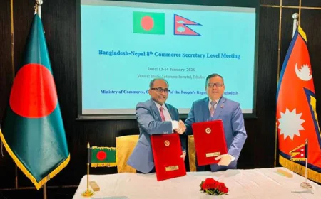 8th Bangladesh–Nepal Commerce Secretary-Level Meeting Concludes