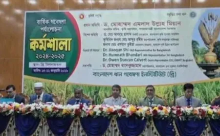 Seven-Day BRRI Research Review Workshop Kicks Off in Gazipur