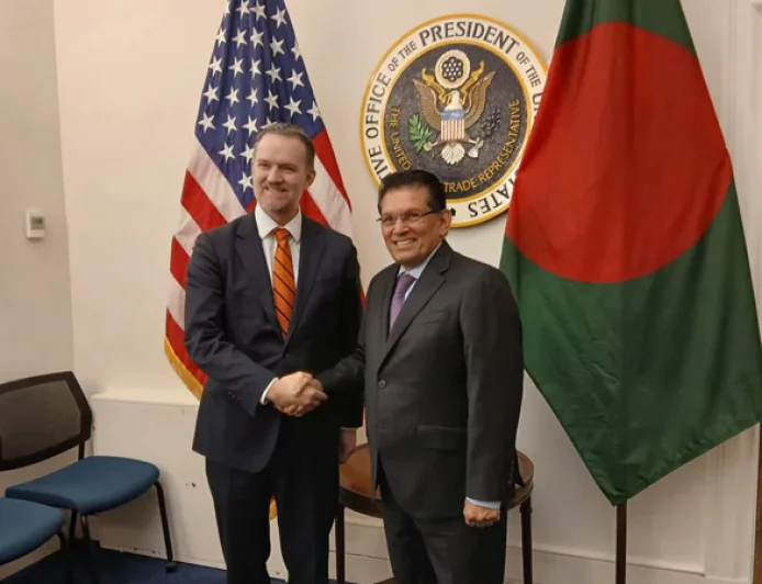 Khalilur Rahman Meets US Trade Representative Jamieson Greer in Washington