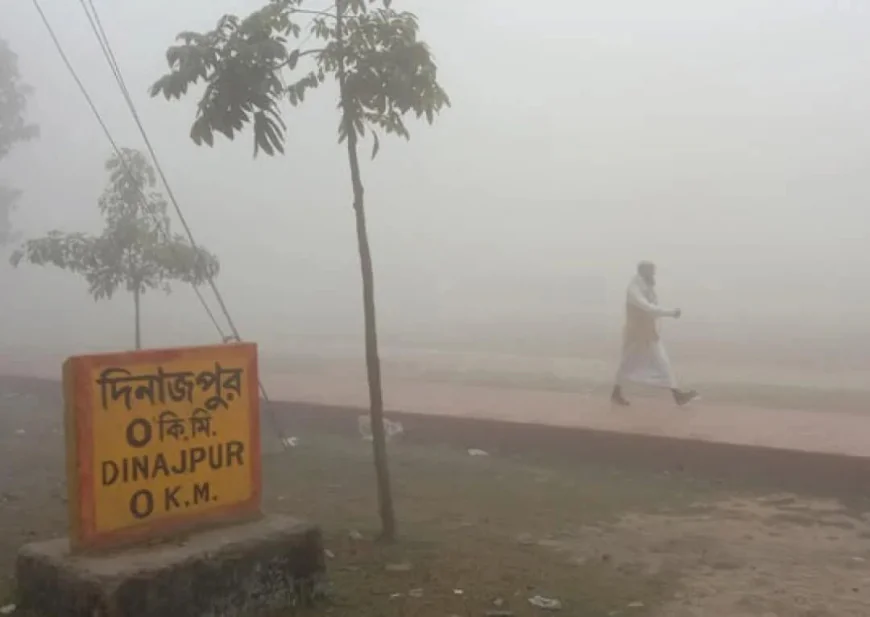 Lowest temperature of 9.7°C recorded in Dinajpur