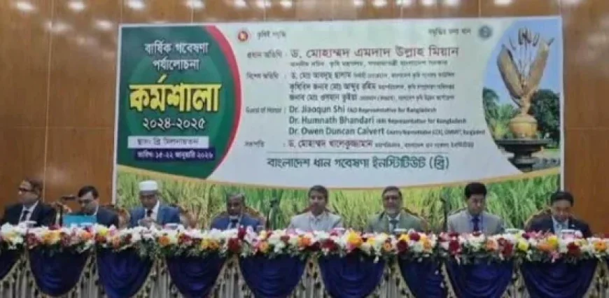 Seven-Day BRRI Research Review Workshop Kicks Off in Gazipur